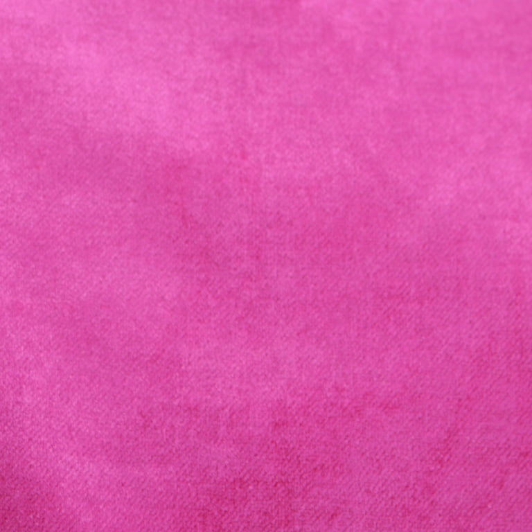 Fabric Mart Direct Hot Pink Fuchsia Cotton Velvet Fabric By The