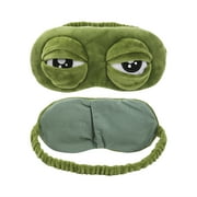 Okbabeha Unisex Creative Sleep Eye Mask, Cartoon Frog Eyeshade, Office School Blindfold
