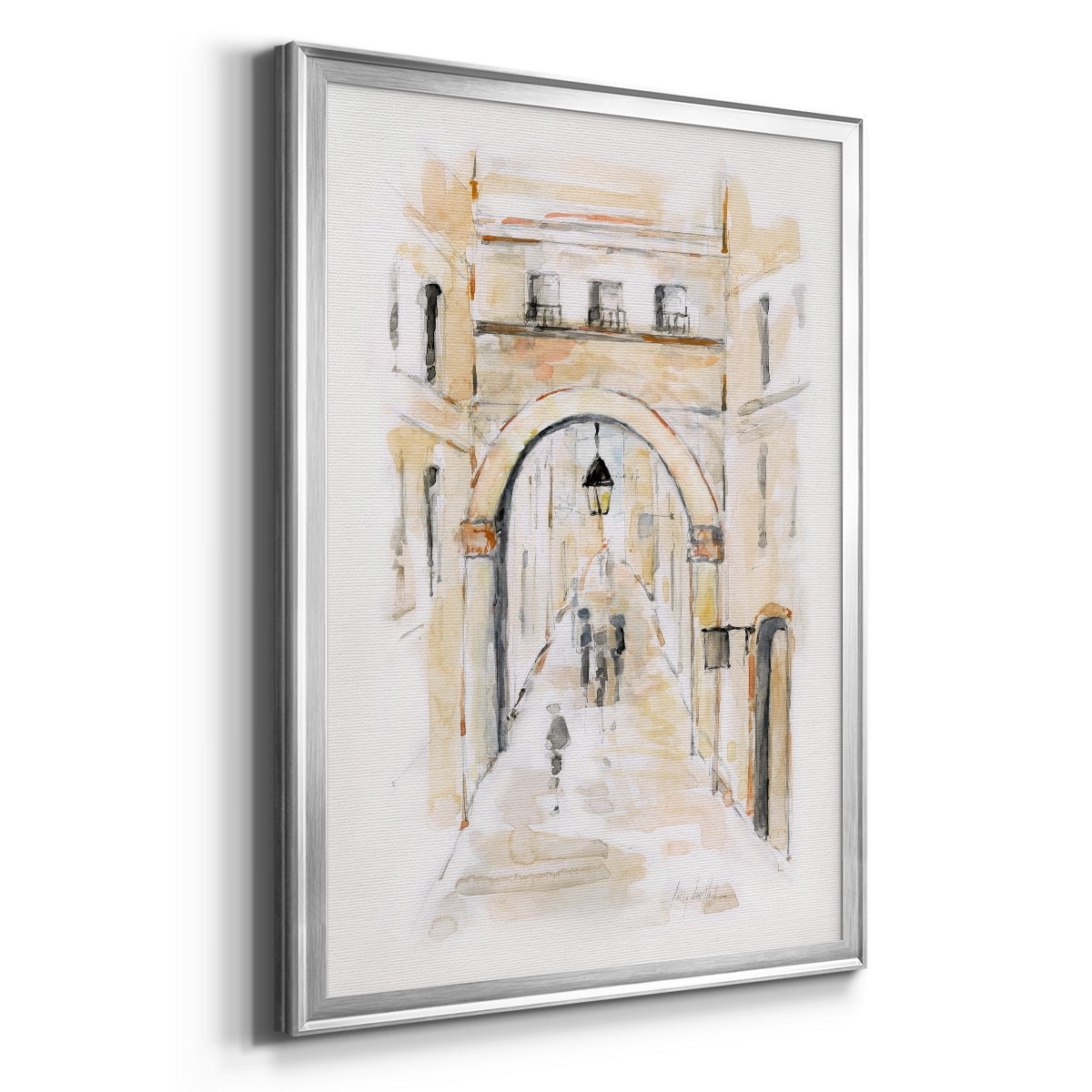 Venice Market Day I Classic Wall Art, Premium Framed Print, Vintage Market Scene - Ready to Hang