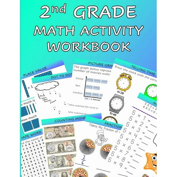 2nd Grade Math Activity Workbook, (Paperback)