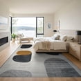thumbnail image 3 of ODIKA Brindle Abstract Spotted Minimalist Tone Inspired Marbled Field Low Profile Flatwoven for Great Room, Indoor Open Concept, Large Living, 3 of 7