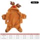 thumbnail image 5 of Sudadera con capucha de reno para perro, bonito disfraz navideño para perro, mono peludo de 4 mangas para cachorro, pijama de invierno para perros para cosplay navideño (M), 5 of 5
