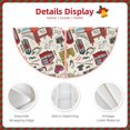 thumbnail image 4 of Daiia London Landmark1 Drawing Merry Christmas Tree Skirt , Xmas Large Lace-up Tree Skirt, Santa Snowflakes Rustic Home Decorations New Year Party Farmhouse Decor-48", 4 of 7