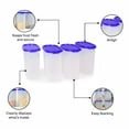 thumbnail image 2 of Tupperware Oval Dry Storage Containers 1.7L 4pc, 2 of 5
