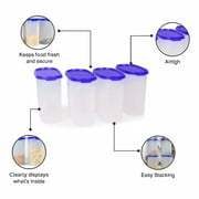Tupperware Oval Dry Storage Containers 1.7L 4pc