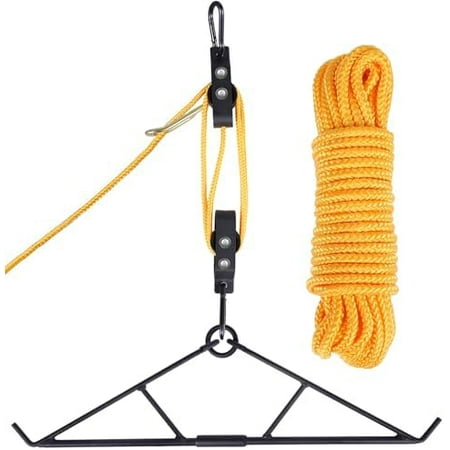 Deer Hanger for Skinning Deer Hunting Game Hoist Pulley Lift System with Gambrel Max to 700LB for Hanging and Processing Deer Hog Goat$$Other