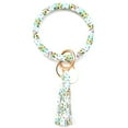 thumbnail image 2 of Bijoux en Liquidation, Bracelet en Cuir Tendance, Porte-Clés Rond avec Pompon, Multicolore, 2 of 2
