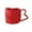 Red, variant on Heart Coffee Mug with Handle,12oz Ceramics Tea Cup for Hot & Cold Drinks,Gift Idea for Friend,Sister,Wife & Valentines Day(Red)