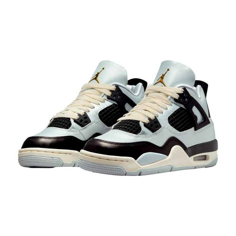 Big Kid's Jordan 4 Retro Pure Platinum/Metallic Gold (FZ8585 070