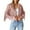 Pink, variant on Manxivoo Womens Jacket Ladies Fashion Solid Color Fringe Faux Suede Leather Jacket Fashion Fringe Motorcycle Cropped Jacket Womens Tops Beige
