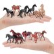 thumbnail image 2 of Juego de figuras de caballos en miniatura mundialmente famosas, 12 piezas para niños mayores de 3 añ, 2 of 3