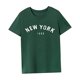 thumbnail image 4 of Camiseta para mujer verano suave cuello redondo camisa para mochilero calle playa deportes Verde, 4 of 7