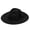 Black, variant on Adult Wide Brim Suede Fedora Hats Unisex Classic Felt Panama Hat Solid Color Retro Fedora Large Western Rancher Hat Jazz Cap