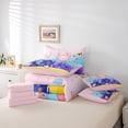 thumbnail image 6 of Feelyou Cute Funny Axolotl Bedding Comforter Set 7pcs for Child, Cartoon Ocean Coral Queen Bedding Sets, Dreamy Fairy Tale Reversible Queen Sheet Sets, Breathable Home Decor, 6 of 8