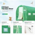 thumbnail image 3 of Quictent Premium Greenhouse for Outdoors, 10x6.6x6.6FT Upgraded Portable Walk-in Heavy Duty Frame Large Garden Plant Hot Outside Hoop House, 6 Ventilated Screen Window and Zipper Screen Door, Green, 3 of 14