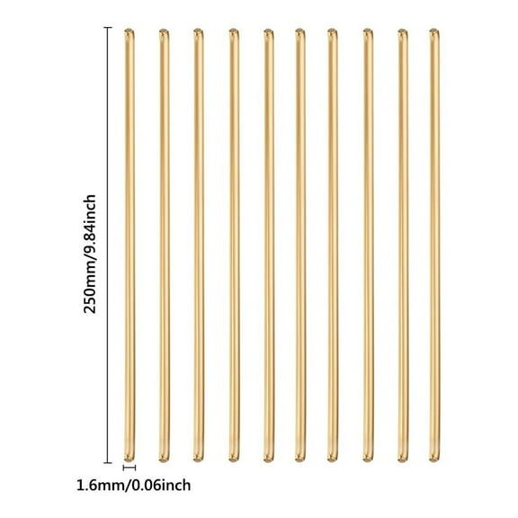 20Pcs Brass Welding Wire Brazing Rods with Low Temperature Welding Rod 1.6*250Mm