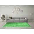 thumbnail image 3 of Ahgly Company Indoor Square Abstract Emerald Green Contemporary Area Rugs, 7' Square, 3 of 4