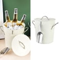 thumbnail image 3 of Galvanized Bucket Drinks Whisky Barrel Rust-Resistant Leak- White, 3 of 10