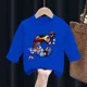 thumbnail image 3 of Sudadera con capucha para niños de Sonics, camisetas de manga larga con cuello redondo y dibujos animados, suéter de cuello redondo para niños de otoño, ropa de regalo nueva, 3 of 5