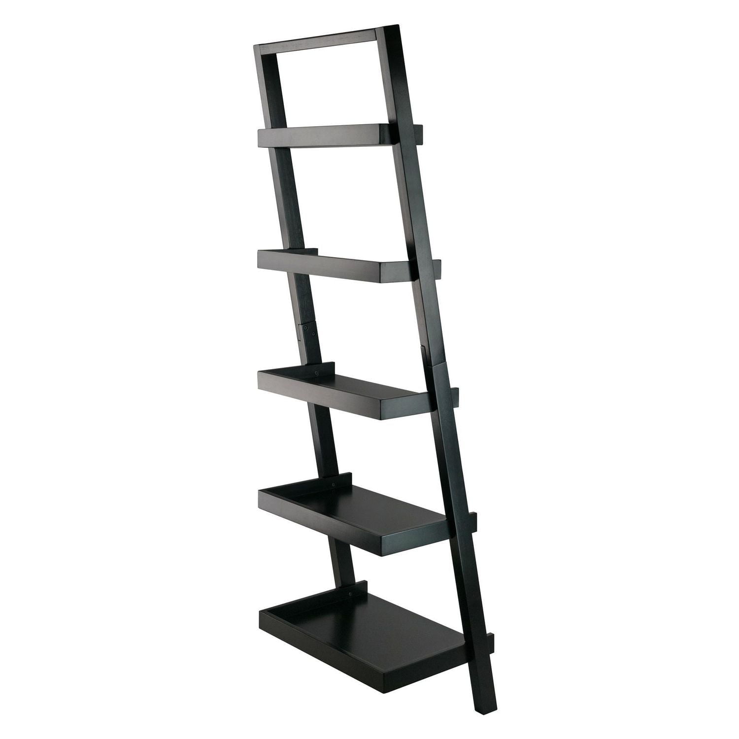 Winsome Bellamy  Leaning Shelf Black Finish