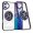 Purple, variant on Cover for iPhone 16 Case with Ring Holder Magnetic Black Compatible with Magsafe Wireless Charger iPhone 16 Phone Case Clear Shockproof Rugged (Dark Blue)
