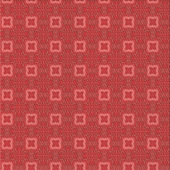 Ahgly Company Indoor Square Patterned Red Area Rugs, 6' Square