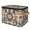 Multicolor 1, variant on ADECORIVY Morocco Vintage Clock Flower Storage Bin with Zipper Lid, Fabric Storage Baskets Boxes with Handles, Decorative Clothes Organizer Containers for Shelves, Wardrobe, Closet