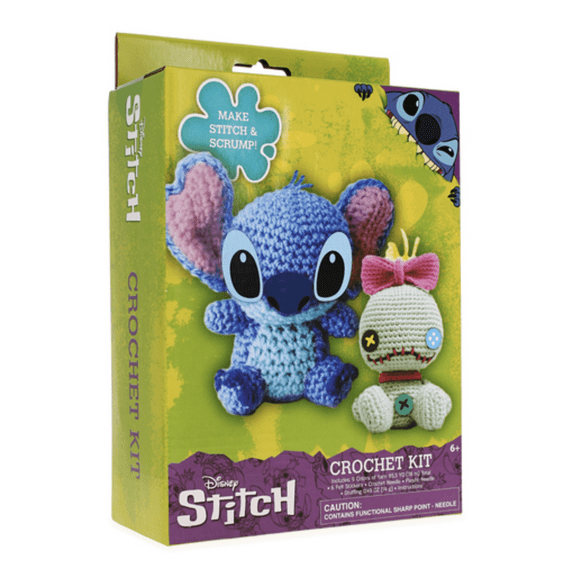 Disney Stitch & Scrump Crochet Kit, 18 Pieces