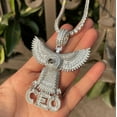 thumbnail image 4 of Dubss Iced Out Big Eagle CEO Pendant Baguette Necklace for Men Real Gold Plated Cubic Zirconia Hip Hop Jewelry, 4 of 5