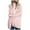 Pink, variant on Womens Jacket Long Sleeve Cardigan Loose Sweater Hooded Solid Fuzzy Coat Casual Top Open Front Pink L