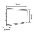 thumbnail image 5 of Lampara Muro Led Exterior Negro 12w Luz Suave Cálida Hled-11 Tecnolite, 5 of 5