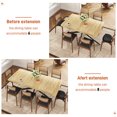 thumbnail image 5 of Blotout 59.1"-78.7" Extendable Dining Table for 6-8，Modern Kitchen Table with Hidden Storage,Metal Support Legs, Stable Structure, 5 of 7