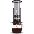 thumbnail image 1 of AeroPress Clear Black Coffee Press \u2013 3 In 1 Brew Method Combines French Press, Espresso, Full Bodied Coffee Without Grit or Bitterness, Small Portable Coffee Maker for Camping & Travel, Black, 1 of 8