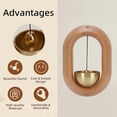 thumbnail image 3 of Shopkeepers Bell, Timbre Decorativo de Madera Colgada por Las Tiendas, 3 of 7