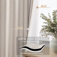 thumbnail image 4 of Cortinas Guken de lino opaco, 160 x 160 cm, color beige grisáceo, 2 paneles, 4 of 7