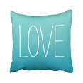 thumbnail image 1 of RYLABLUE Decorative Soft Zippered Love Pillow Cover Turquoise Blue Standerd Pillowcase Size 18x18 inches Two Side, 1 of 1