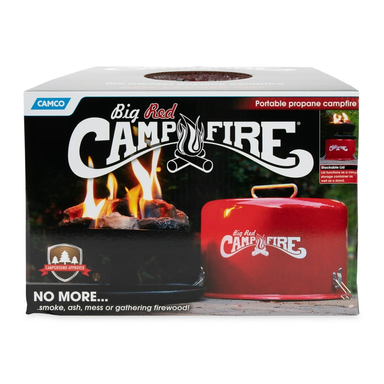 Camco Olympian Big Red Campfire, Approved for RV Campgrounds
