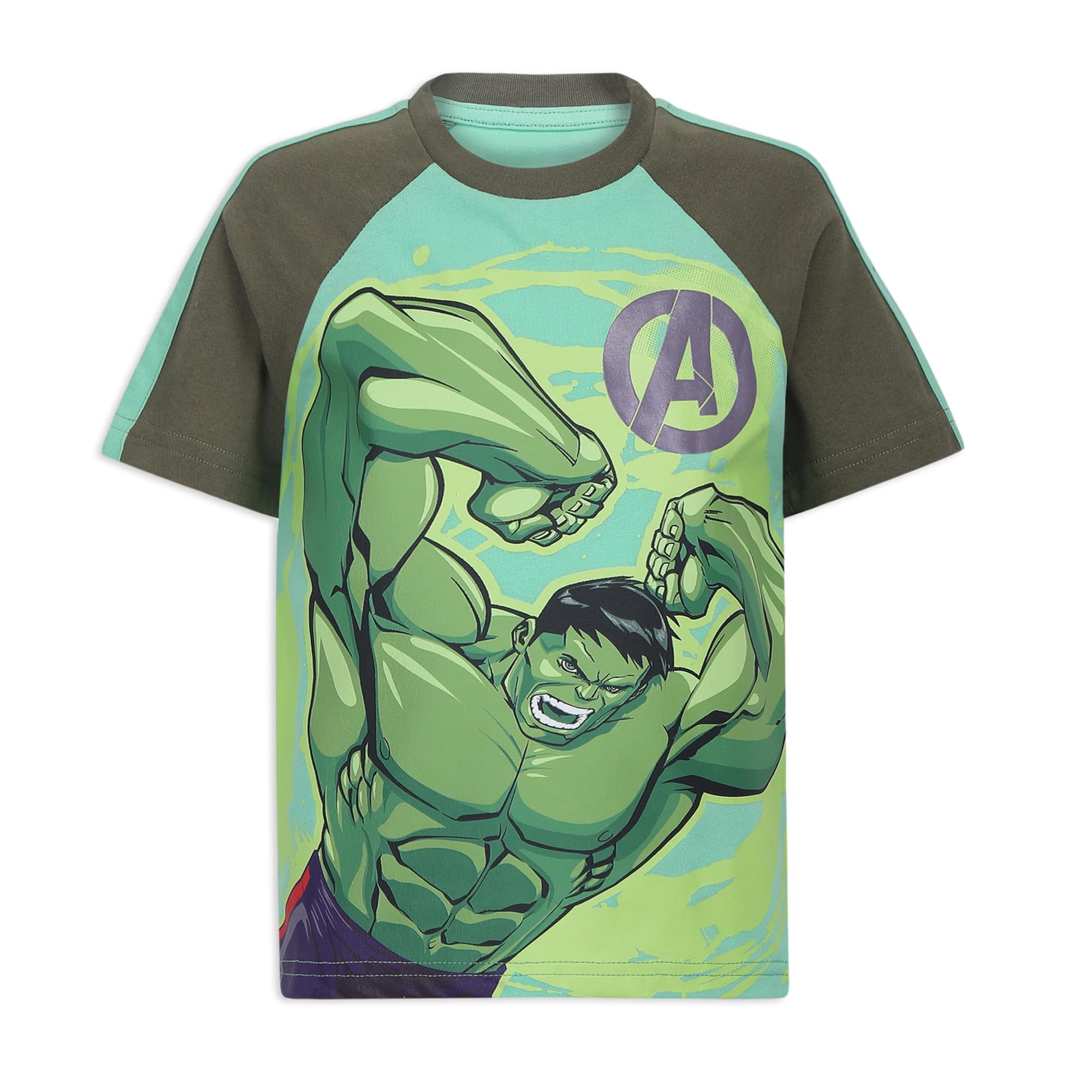 Marvel Avengers Captain America Hulk and Iron Man Short Sleeve T-Shirt (Boys), 4 Pack, Sizes 2T-7