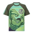 thumbnail image 5 of Marvel Avengers Captain America Hulk and Iron Man Short Sleeve T-Shirt (Boys), 4 Pack, Sizes 2T-7, 5 of 7