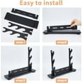 thumbnail image 4 of 3-Tier Stand Katana Stand 39.5x8.9x31.5cm Wooden Katana Holder Black Swords Display Holder Wood Swords Racks for Home Decor Collectors Men Husband Gift, 4 of 8
