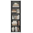 5Tier Bookcase Storage Bookshelf Open Shelf Storage Rack for Home