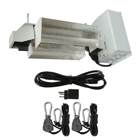 - Hydro Crunch 1000-Watt Double Ended HPS Pro Series Open Style Grow Light System 120-Volt/240-Volt