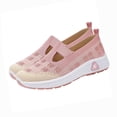 thumbnail image 2 of Plus Size Wide Width Round Toe Rhinestone Women's Dress Shoes Comfortable Office Work Daily Wear Spring Summer Pink 7.5, 2 of 9