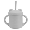 thumbnail image 1 of Copa de Bebés Sippy, A PrueBa de Derrames Resistente a la Caída de la Copa de Silicona Dura Duradera Manijas Sin Deslizamiento para el atrenamiento de Aprendizaje con tapa de, 1 of 7