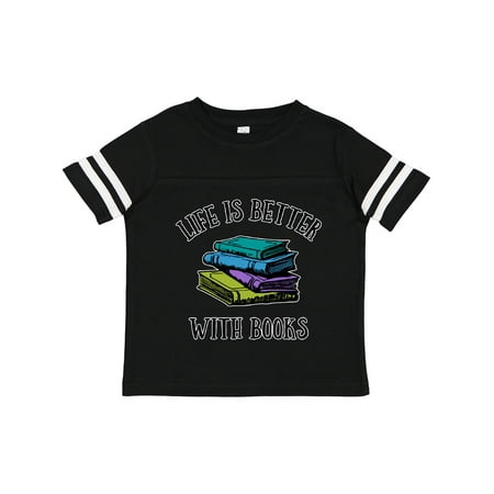 

Inktastic Life s Better with Books Gift Toddler Boy or Toddler Girl T-Shirt