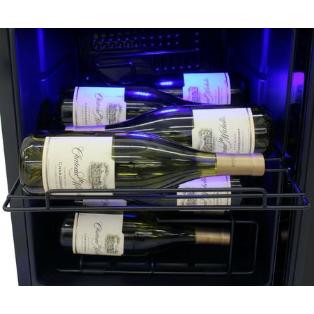 Vinotemp - 15-Bottle Single-Zone Wine Cooler with Touch Screen - Black