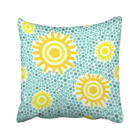Bpbop Orange Aboriginal Sun Pattern Yellow Sunny Kids Green