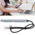 thumbnail image 1 of Computer Docking Station, Plug And Play Fast Heat Dissipation Aluminum Alloy USB 3.0 Splitter  For Electronic Equipment, 1 of 8