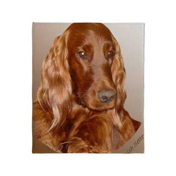 CafePress - Irish Setter Throw Blanket - Soft Fleece Throw Blanket, 50"x60" for All Ages