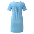 thumbnail image 3 of Vedolay Maternity Dresses For Women Women's Off Shoulder Maternity Midi Dress with Hem,Light Blue L, 3 of 3